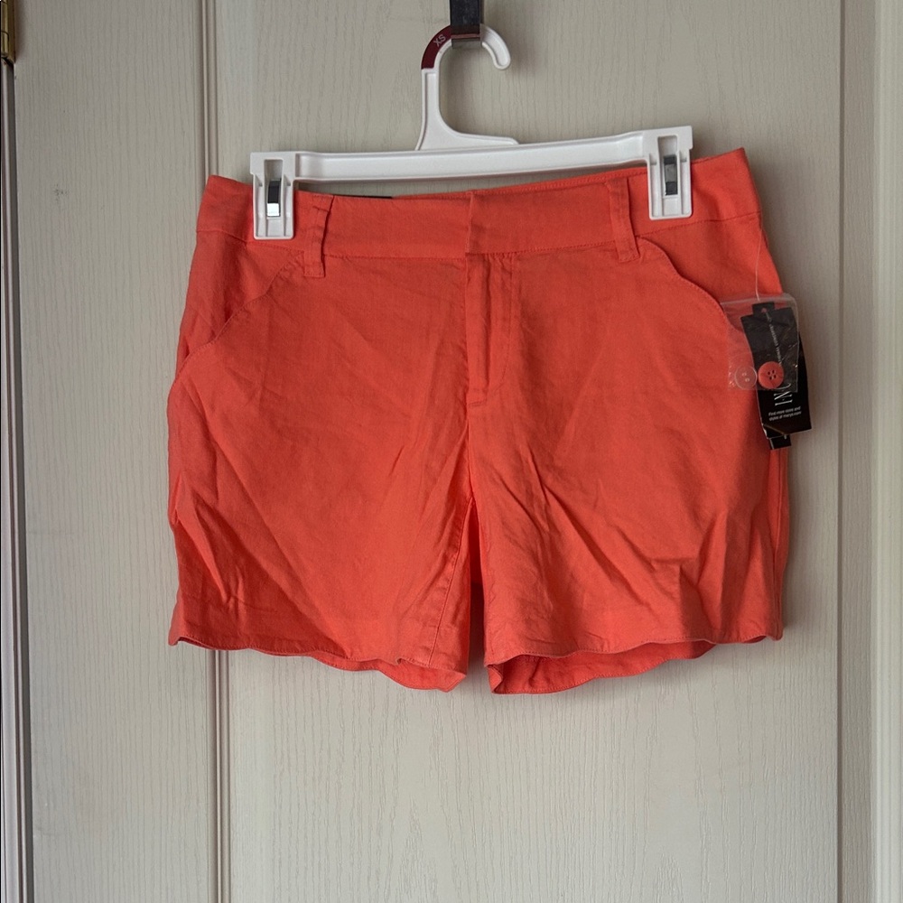 INC International Concepts Vibrant Orange Women's Shorts